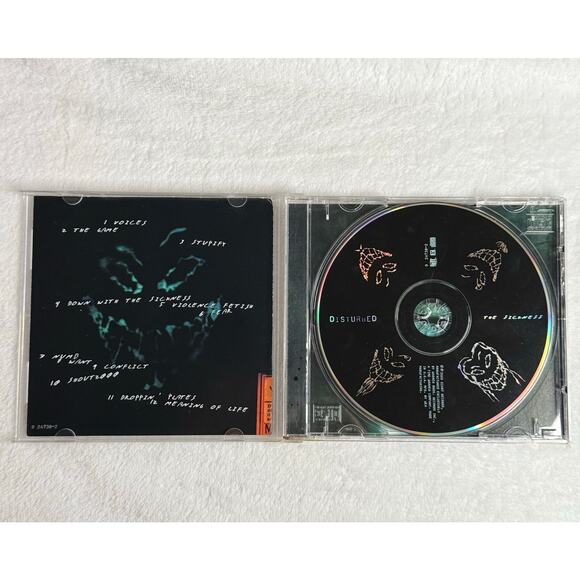 Disturbed The Sickness CD Album 2000 Giant Records Original Release Tested - Picture 4 of 7
